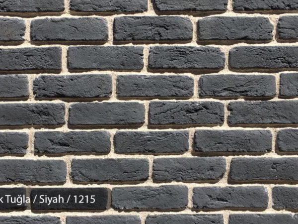 Barok Dekoratif Tuğla - Siyah